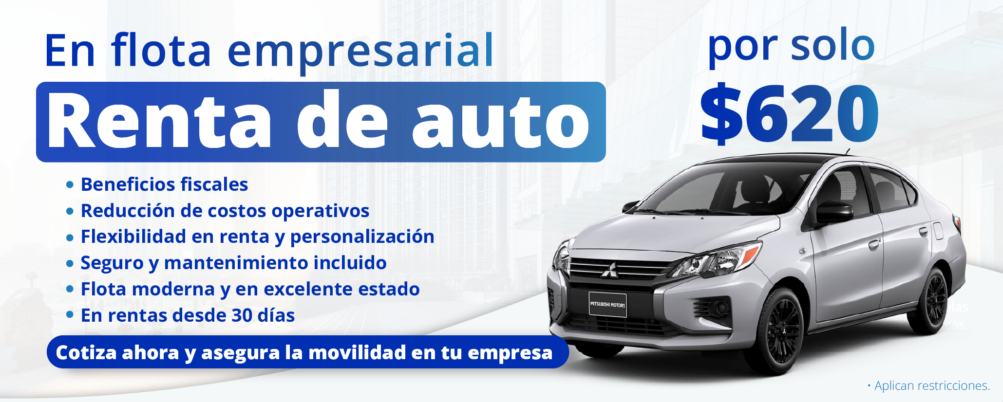 Renta de autos en Monterrey - Renta de flota empresarial