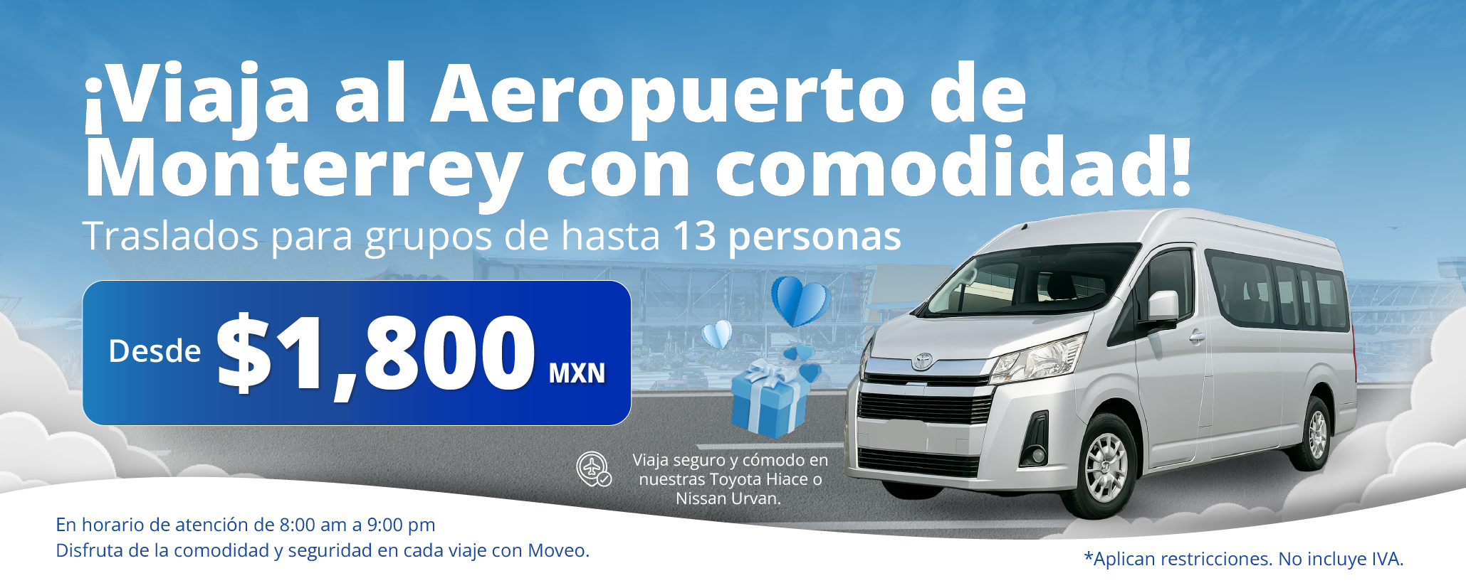 Traslados al aeropuerto para pasajeros