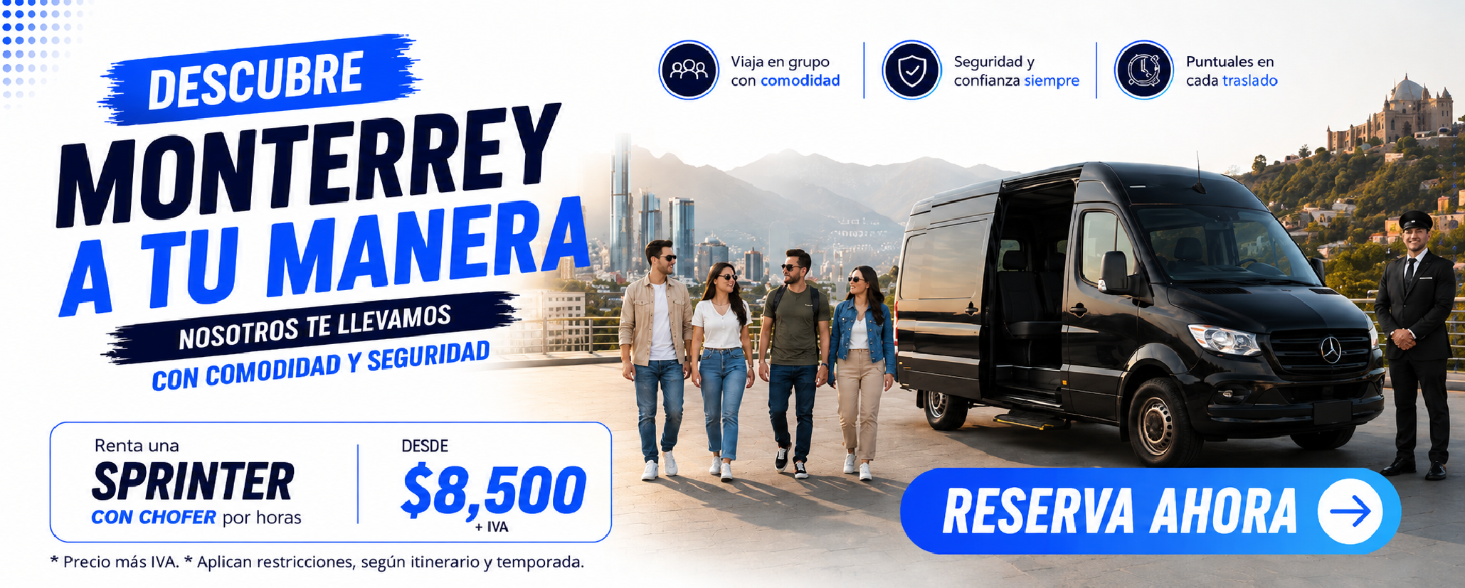 Renta suburban con chofer Monterrey